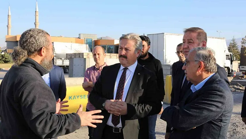 Palancıoğlu, Germir'deki öğrenci yurdu inşaatını inceledi