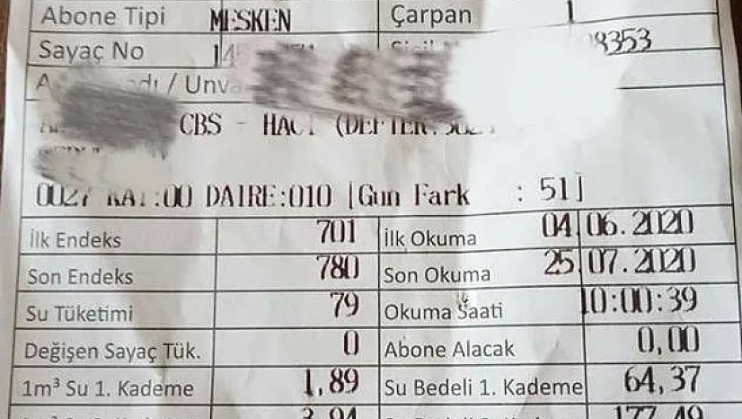 BELEDİYEYE SU FATURASI İSYANI SÜRÜYOR!
