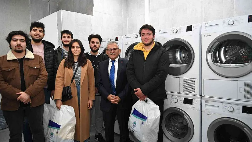 Öğrencilere çamaşır yıkama desteği!