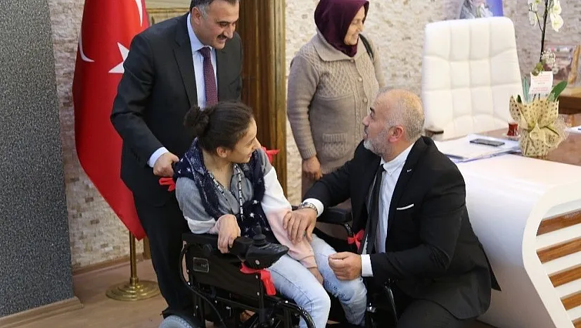 Develi'deki engellilere yeni yıl hediyesi