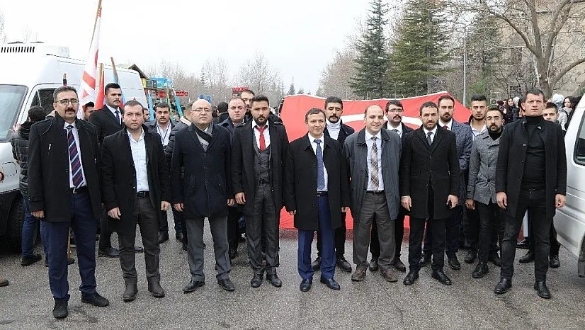 ERÜ Rektörü Çalış, 'Sarıkamış Şehitlerini Anma Yürüyüşüne' destek verdi