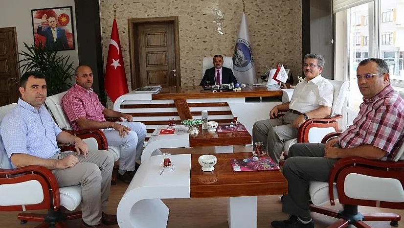 Hastane ve saray halı yönetiminden Başkan Cabbar'a ziyaret