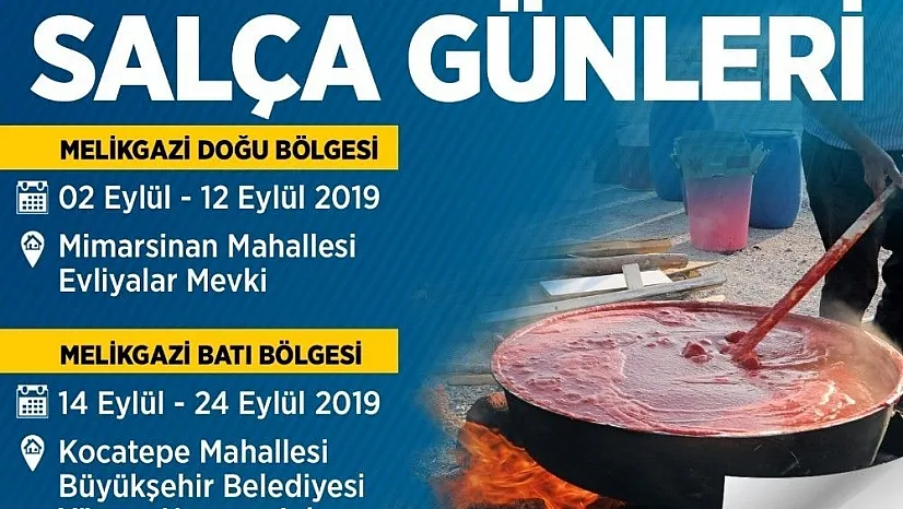Melikgazi'de salça günleri başlıyor