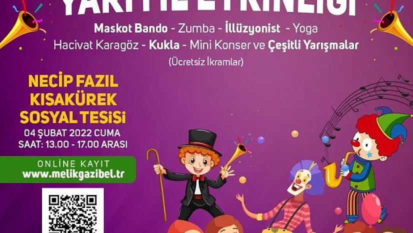 Melikgazi'den çocuklara özel etkinlikler