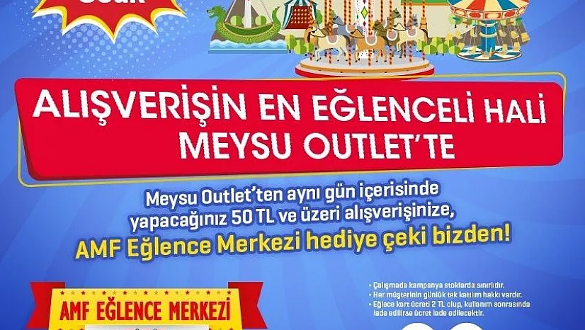 Meysu Outlet' te yarı yıl eğlencesi başlıyor