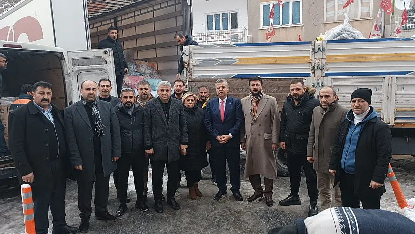 MHP'den yardım TIR'ı...