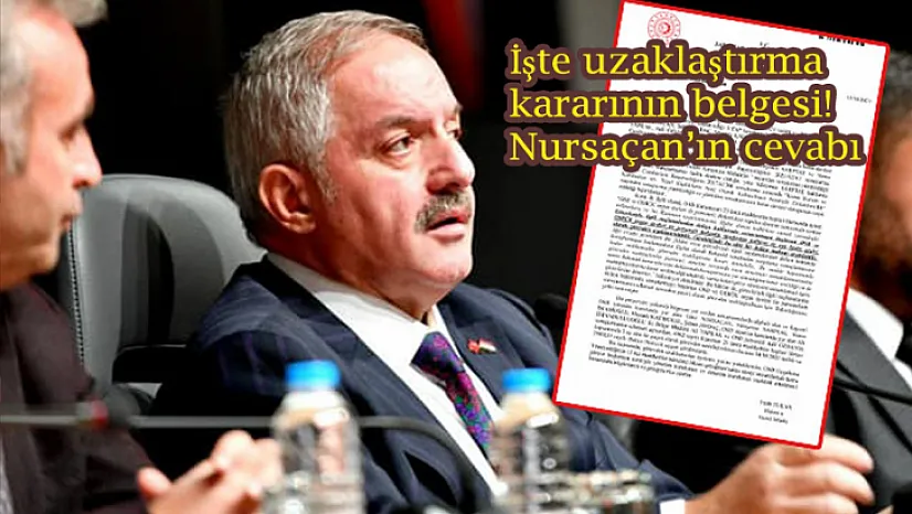 Nursaçan, görevden uzaklaştırma gerekçesi için ne dedi? İşte o belge...