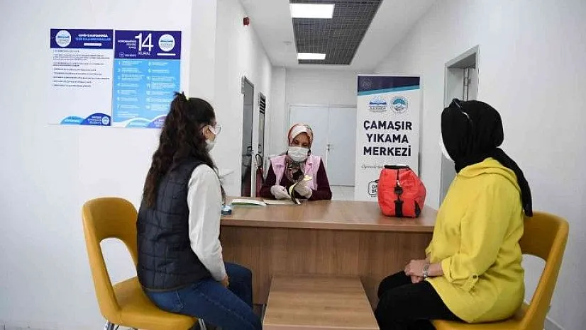 Büyükşehir'den çamaşır yıkama hizmeti