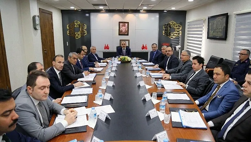 Seçim Güvenliği Toplantısı, Vali Şehmus Günaydın Başkanlığı'nda Yapıldı