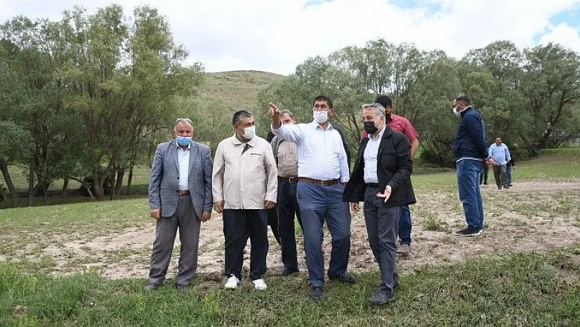 Selden zarar gören arazilerde inceleme yapıldı