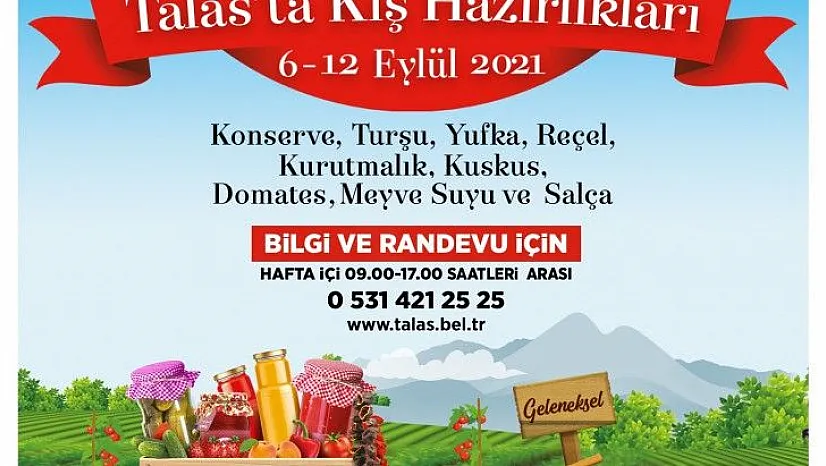 Talas'ta kış hazırlıkları başlıyor