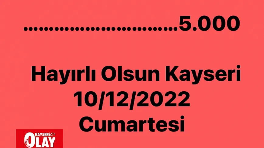 AK Parti İl Başkanı Çopuroğlu'dan, '5000 Hayırlı olsun' paylaşımı